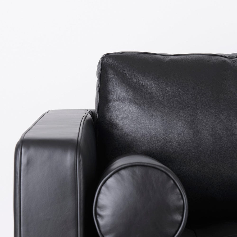 Mercana - Svend 88.0L x 38.0W x 34.0H Black Leather Sofa - 69641_CLOSEOUT view 7