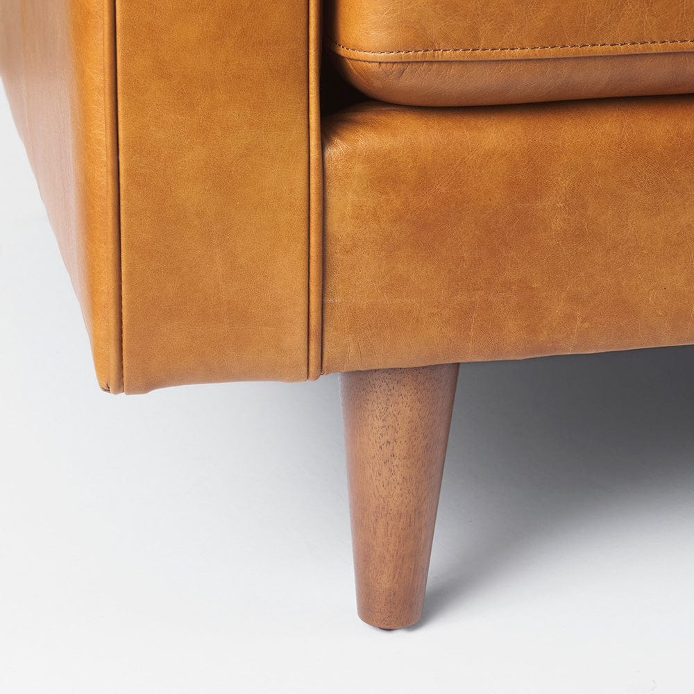 Mercana - Svend 88.0L x 38.0W x 34.0H Tan Leather Sofa - 69639 view 11
