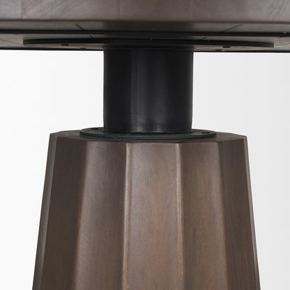 Mercana - Swanson 60" Dark Brown Wood Round Pedestal Dining Table - 70830-AB view 8