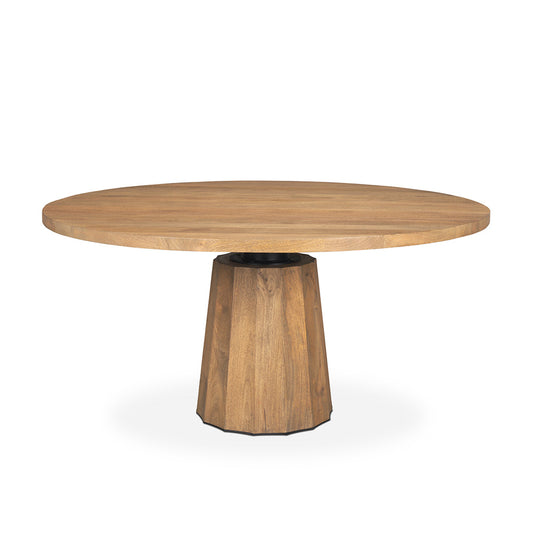 Mercana - Swanson 60" Light Brown Wood Round Pedestal Dining Table - 70865-AB view 1