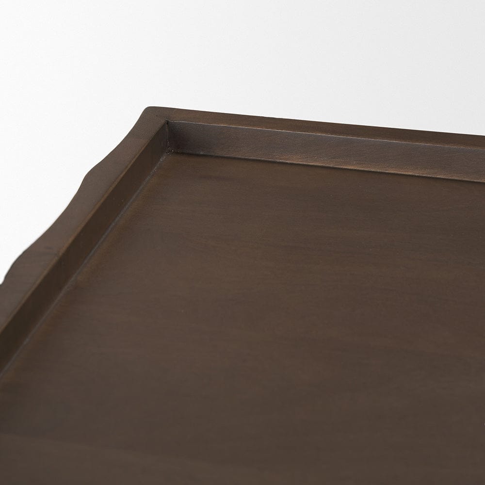 Mercana - Swanson Dark Brown Wooden Scalloped Sideboard - 71007 view 7