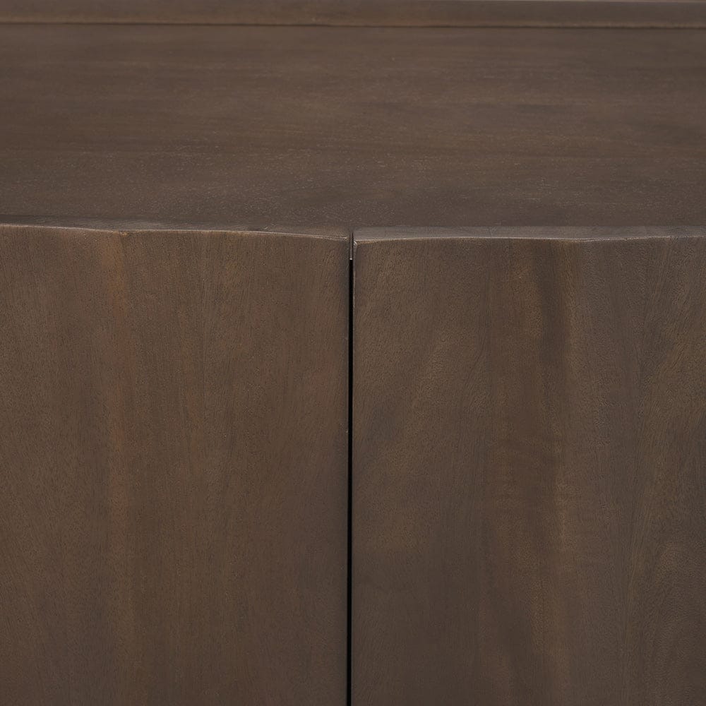 Mercana - Swanson Dark Brown Wooden Scalloped Sideboard - 71007 view 8
