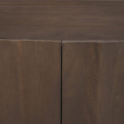 Mercana - Swanson Dark Brown Wooden Scalloped Sideboard - 71007 view 8