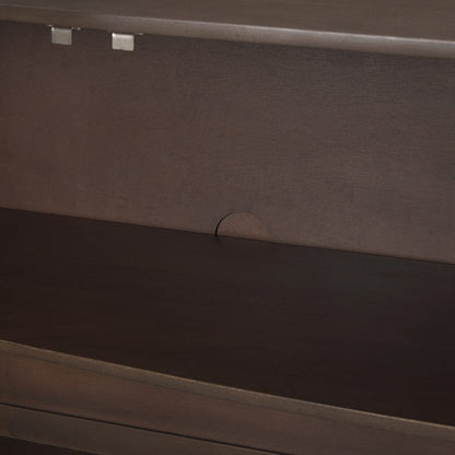 Mercana - Swanson Dark Brown Wooden Scalloped Sideboard - 71007 view 9