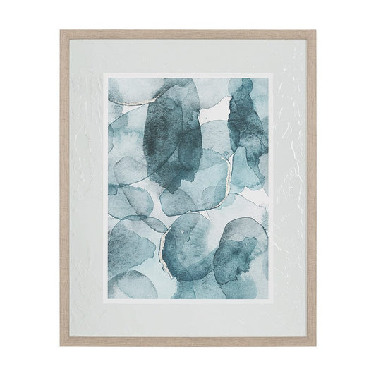 Mercana - Swim II by Mercana Studio a Hand Embellished Textured Framed Art Print Matted under Glass - 11496 view 1