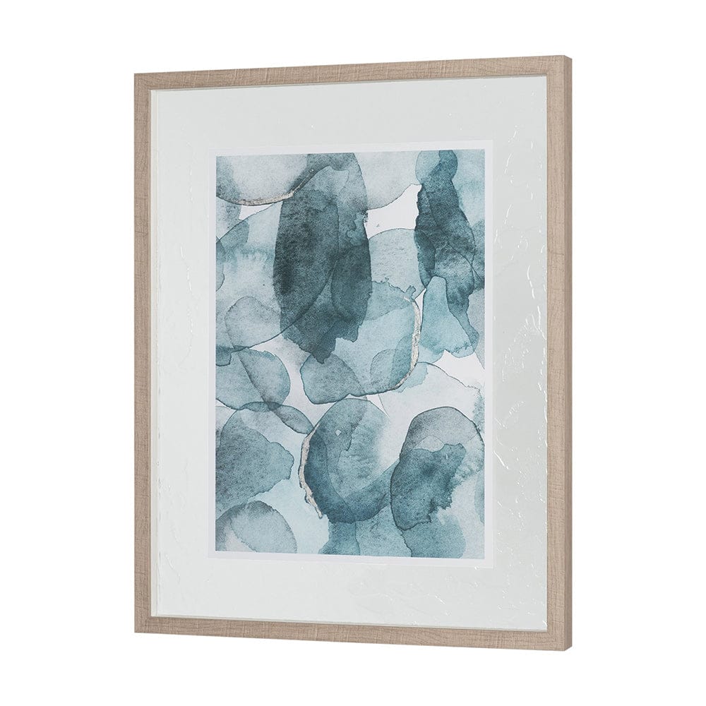 Mercana - Swim II by Mercana Studio a Hand Embellished Textured Framed Art Print Matted under Glass - 11496 view 2
