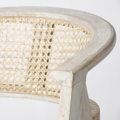 Mercana - Tabitha 30.75" Seat Height Beige Fabric/Rattan Seat Blonde Wood Frame Bar Stool - 68497 view 8