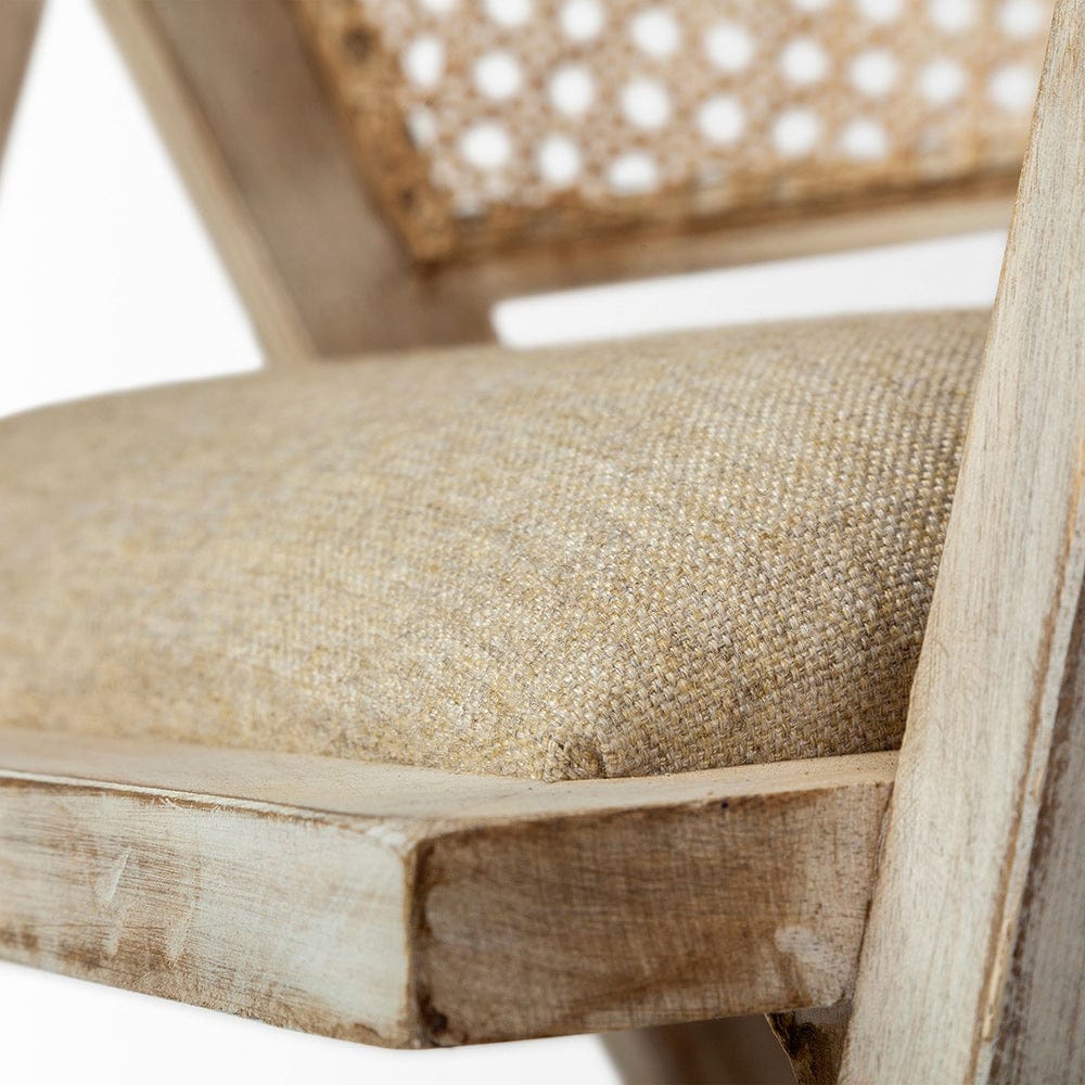 Mercana - Tabitha I Blonde Wooden Frame 100% Polyester Seat Dining Chair - 67830 view 3