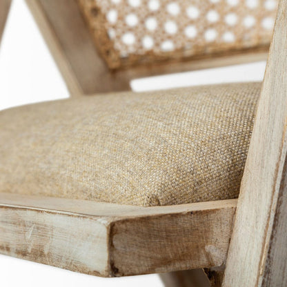 Mercana - Tabitha I Blonde Wooden Frame 100% Polyester Seat Dining Chair - 67830 view 3