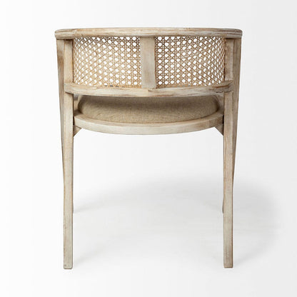 Mercana - Tabitha I Blonde Wooden Frame 100% Polyester Seat Dining Chair - 67830 view 5