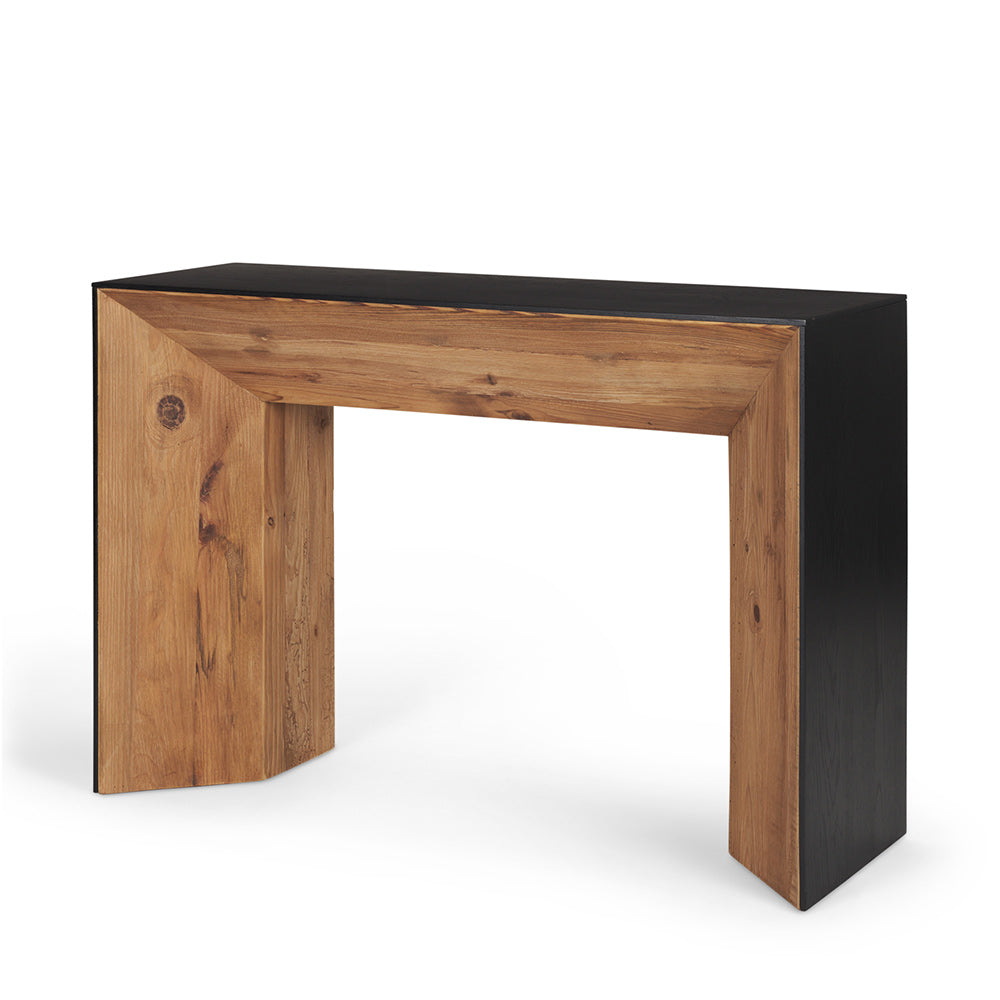 Mercana - Tabor Natural Wood w/ Black Oak Waterfall Console Table - 70893 view 1