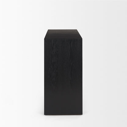 Mercana - Tabor Natural Wood w/ Black Oak Waterfall Console Table - 70893 view 3