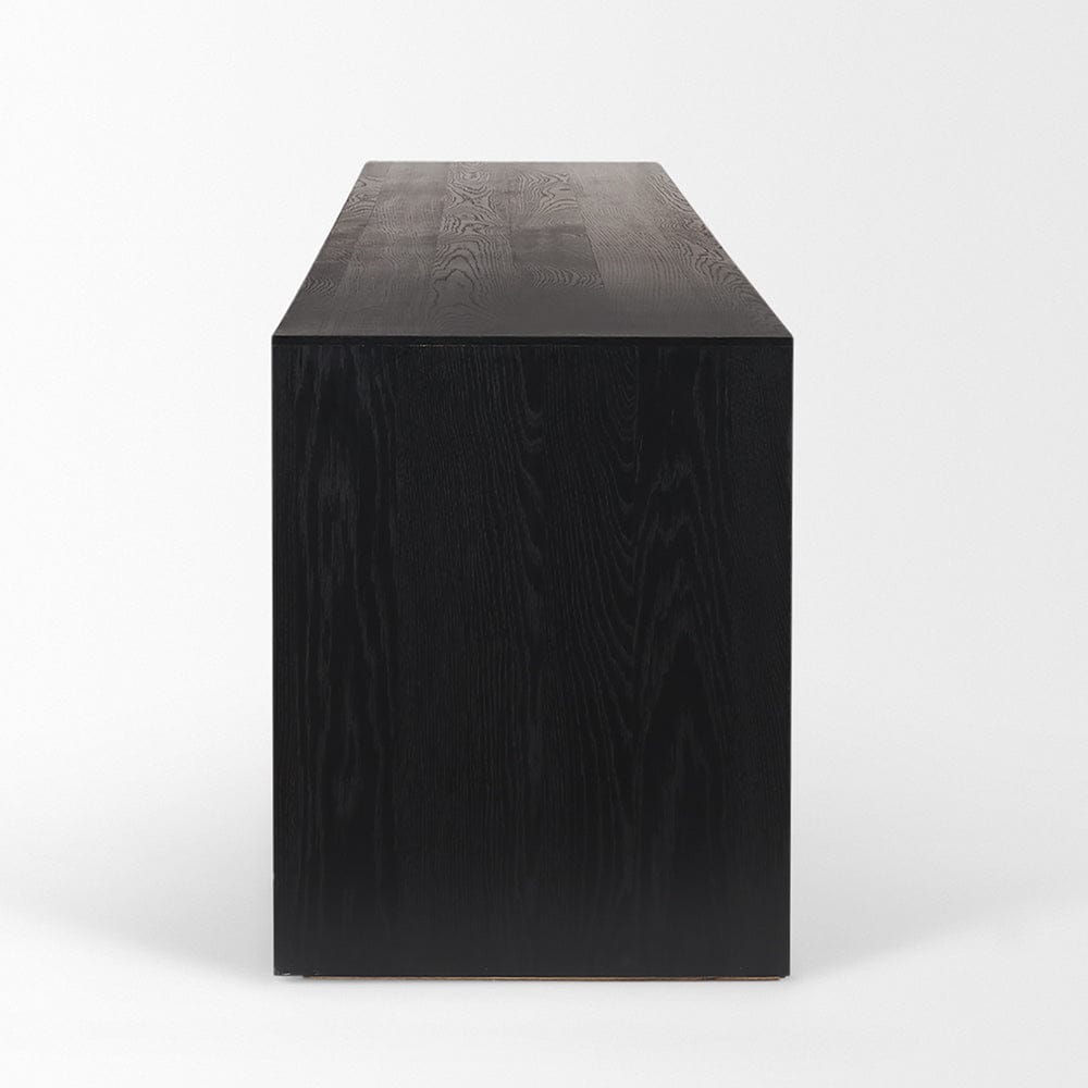 Mercana - Tabor Natural Wood w/ Black Oak Waterwall Media Console - 70894 view 3