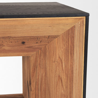 Mercana - Tabor Natural Wood w/ Black Oak Waterwall Media Console - 70894 view 7