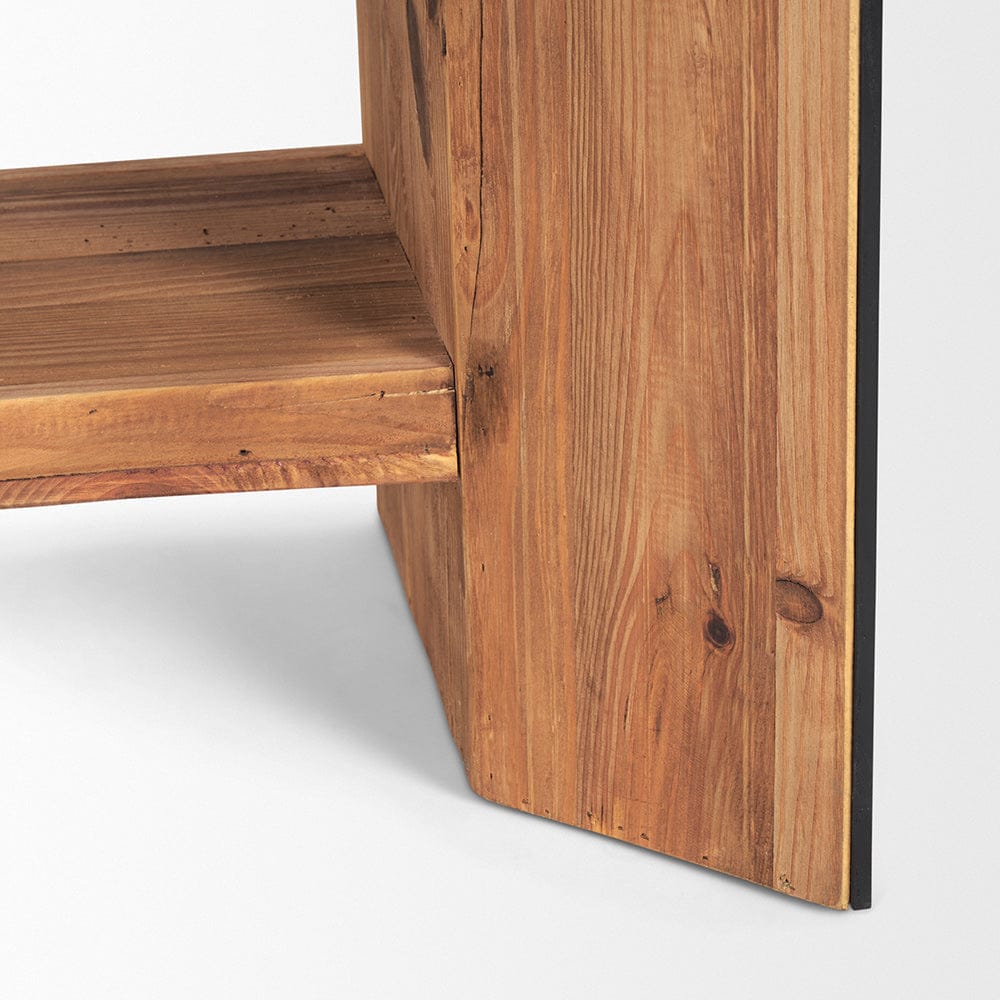 Mercana - Tabor Natural Wood w/ Black Oak Waterwall Media Console - 70894 view 8