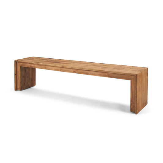 Mercana - Tahira Rectangular Recycled Wooden Bench - 70896 view 1