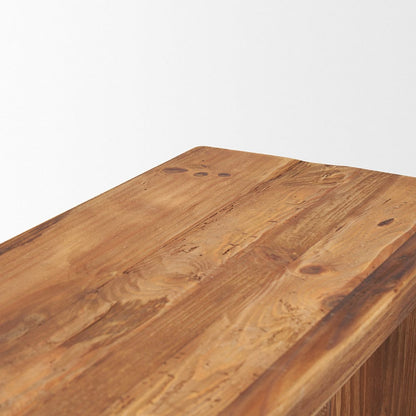 Mercana - Tahira Rectangular Recycled Wooden Bench - 70896 view 5