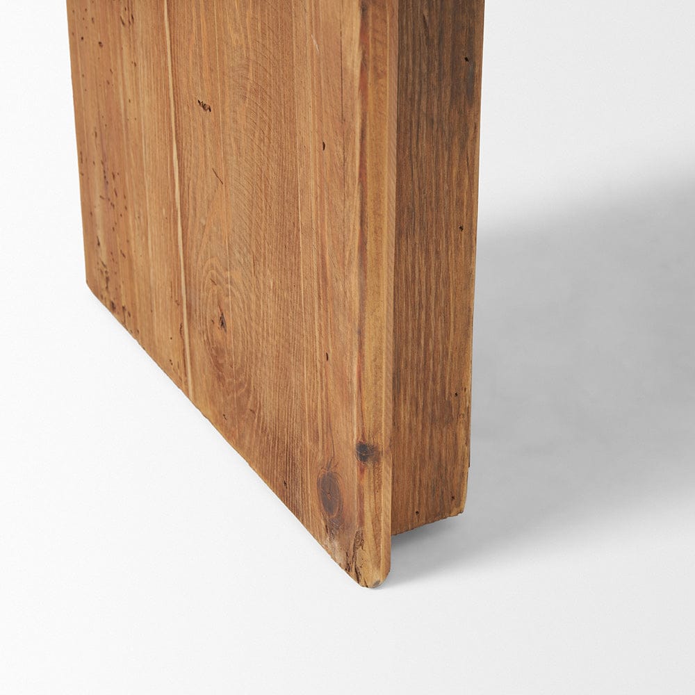 Mercana - Tahira Rectangular Recycled Wooden Bench - 70896 view 7