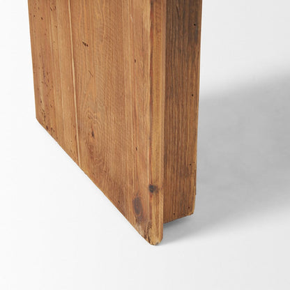 Mercana - Tahira Rectangular Recycled Wooden Bench - 70896 view 7