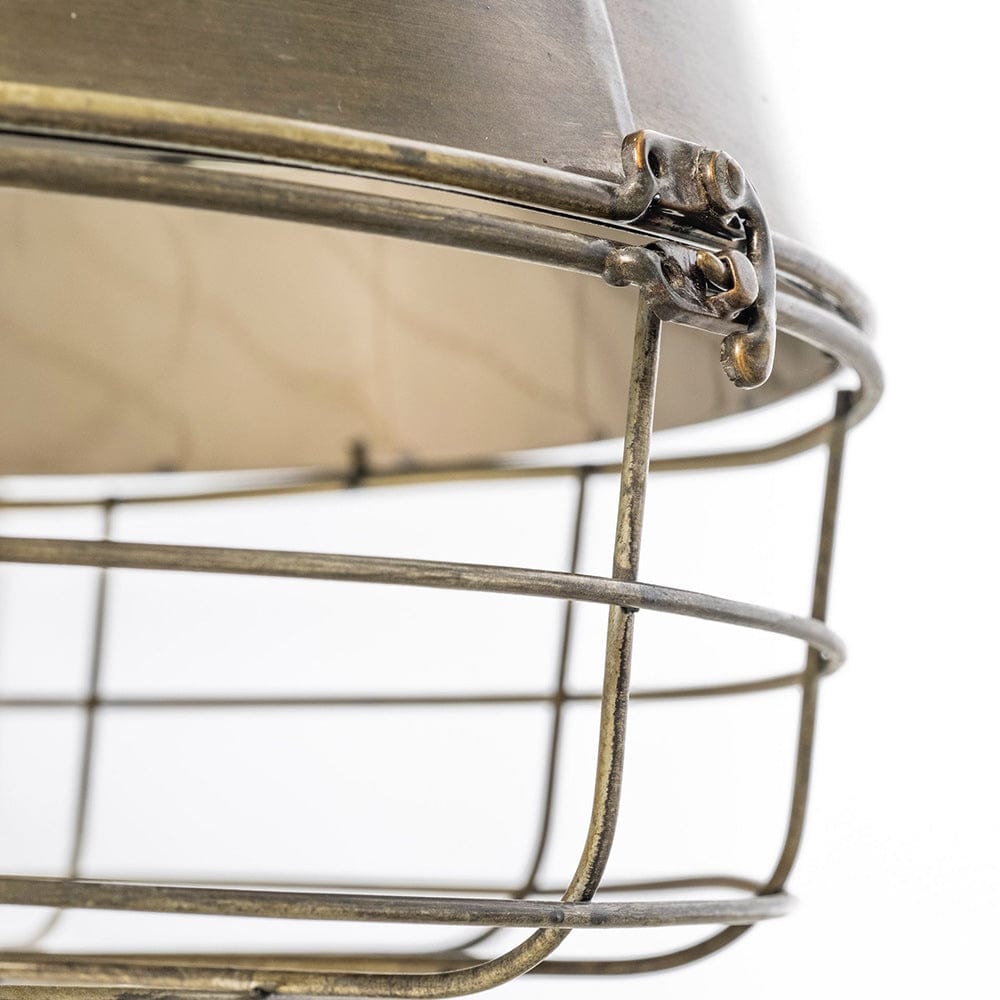 Mercana - Tahla 14x 14.5 Gold Toned Metal Cage Pendant Light - 65131_CLOSEOUT view 7