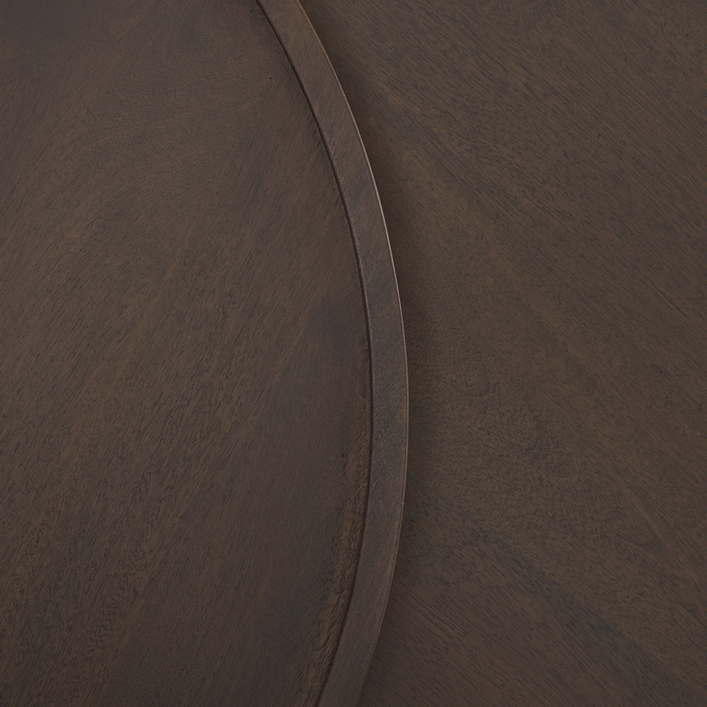 Mercana - Takoda Dark Brown Wood Tapered Drum Nesting Coffee Tables - 71011-AB view 9