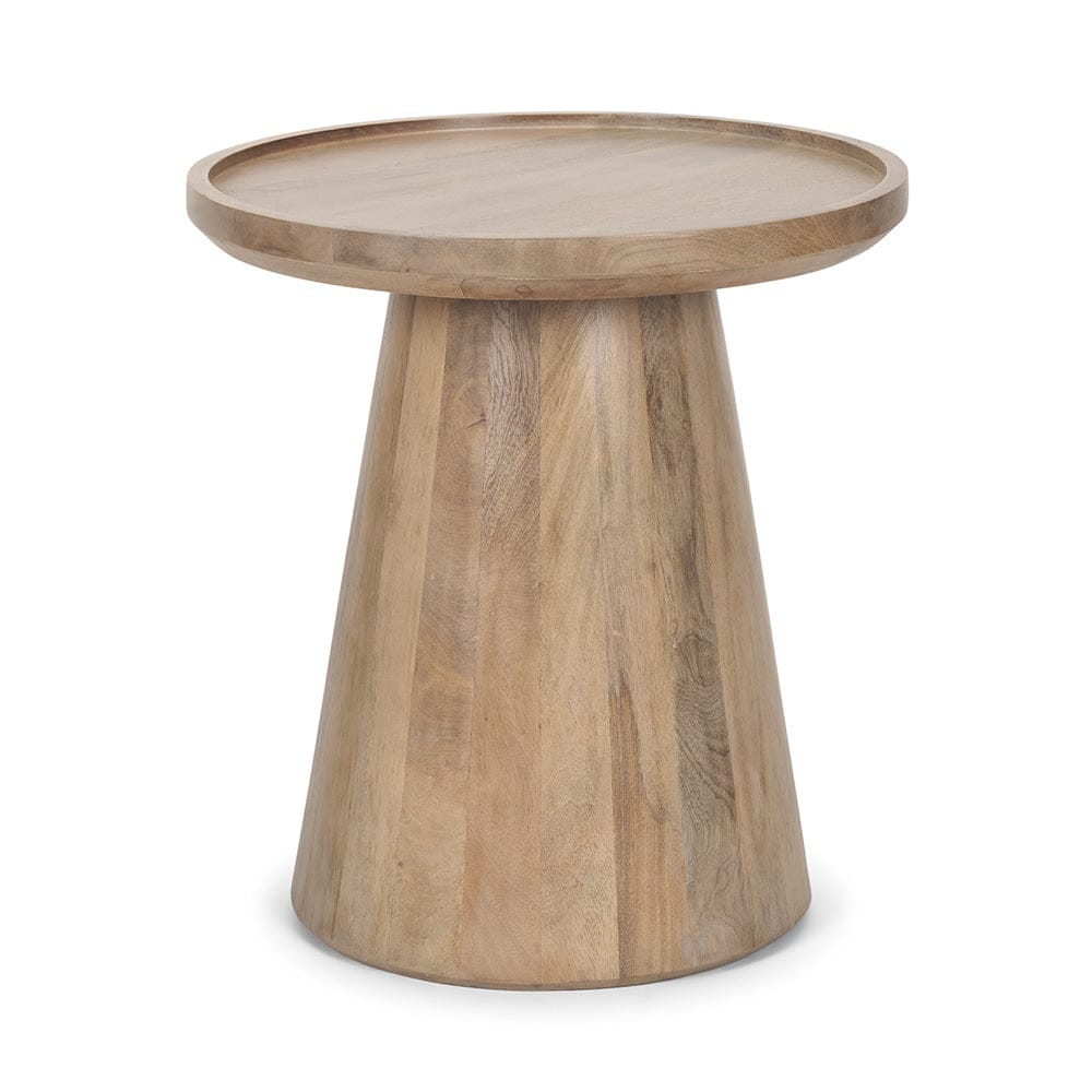 Mercana - Takoda Light Brown Wood Tapered Drum Accent Table - 70877 view 1
