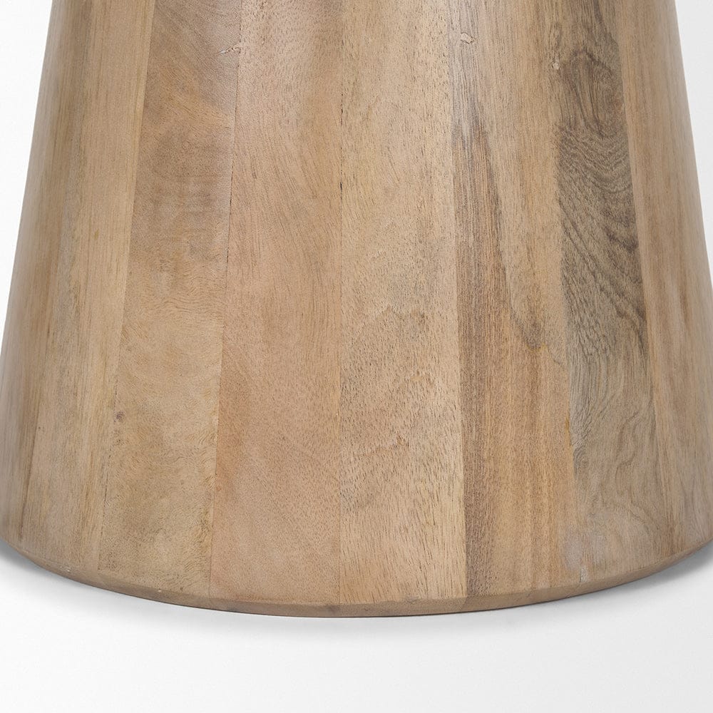Mercana - Takoda Light Brown Wood Tapered Drum Accent Table - 70877 view 6