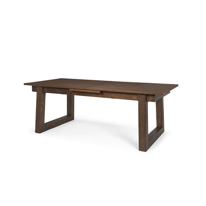 Mercana - Takota Dark Brown Rectangular Oak Wood w/ Birch Wood Legs Extendable Dining Table - 70890-AB view 1