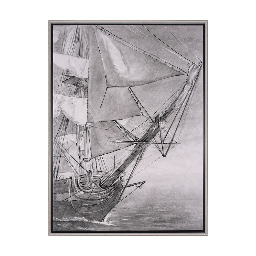 Mercana - Tall Ship I by Mercana Studio a Hand Embellished Textured Framed Canvas - 102599-FL view 1