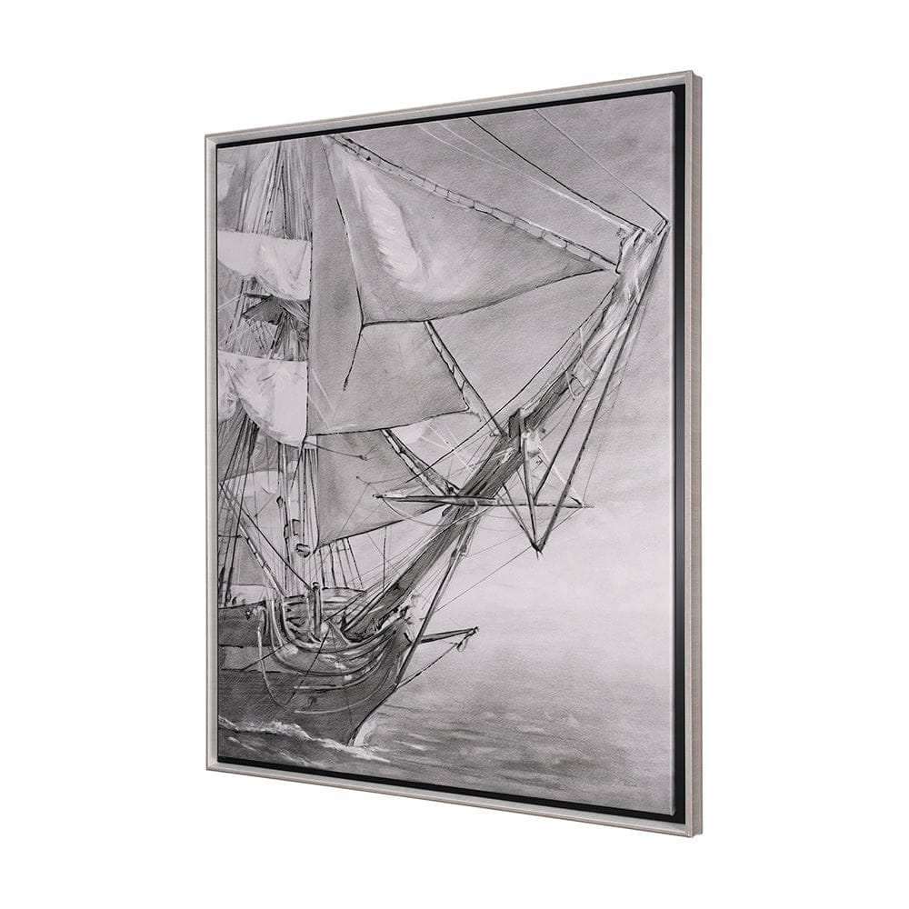 Mercana - Tall Ship I by Mercana Studio a Hand Embellished Textured Framed Canvas - 102599-FL view 2