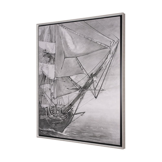 Mercana - Tall Ship I by Mercana Studio a Hand Embellished Textured Framed Canvas - 102599-FL view 2