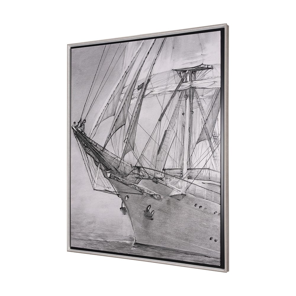 Mercana - Tall Ship II by Mercana Studio a Hand Embellished Textured Framed Canvas - 102600-FL view 2