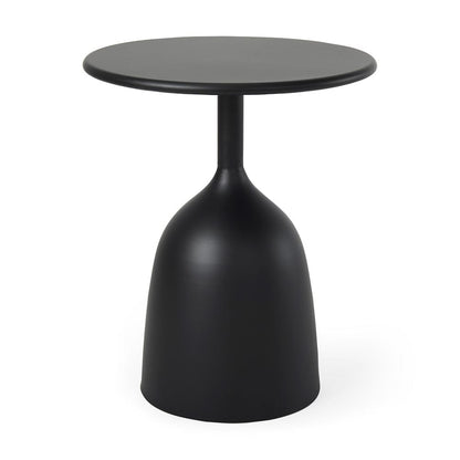 Mercana - Talulla 16.5L x 16.5W x 19.7H Matte Black Metal Accent Table - 70098 view 1