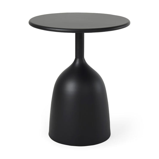 Mercana - Talulla 16.5L x 16.5W x 19.7H Matte Black Metal Accent Table - 70098 view 1