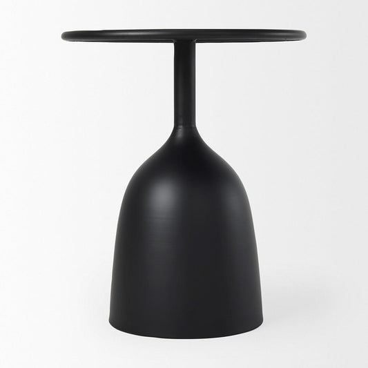 Mercana - Talulla 16.5L x 16.5W x 19.7H Matte Black Metal Accent Table - 70098 view 2