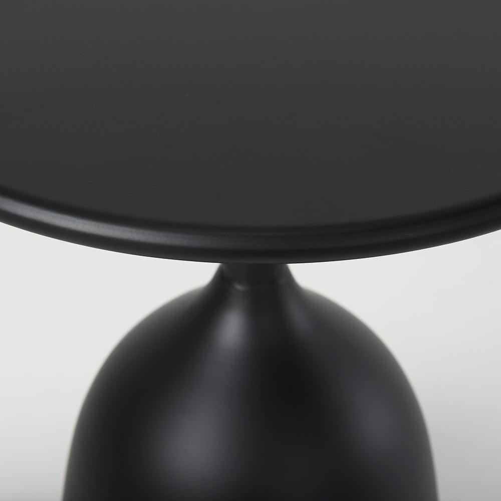Mercana - Talulla 16.5L x 16.5W x 19.7H Matte Black Metal Accent Table - 70098 view 3