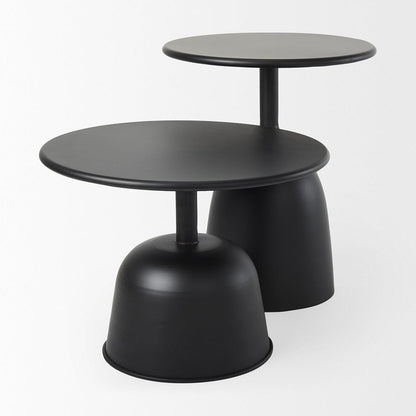 Mercana - Talulla 16.5L x 16.5W x 19.7H Matte Black Metal Accent Table - 70098 view 6