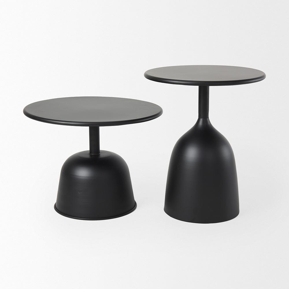Mercana - Talulla 16.5L x 16.5W x 19.7H Matte Black Metal Accent Table - 70098 view 7