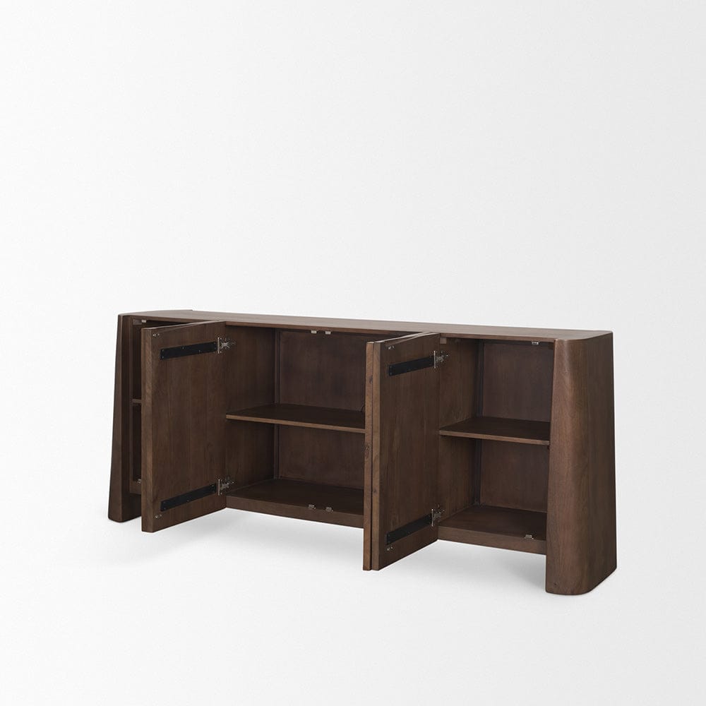Mercana - Tammar Brown Wood 4-Door Sideboard - 70844 view 6
