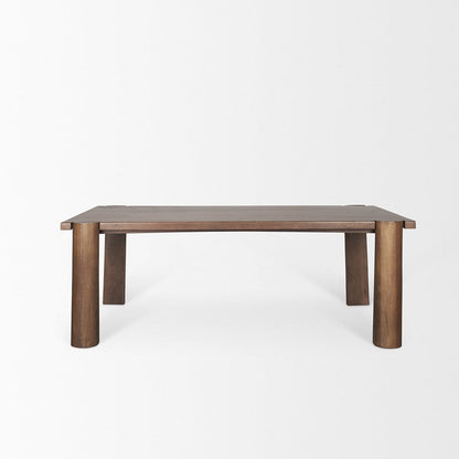 Mercana - Tammar Rectangular Brown Wood w/ Tapered Legs Dining Table - 70843-AB view 2