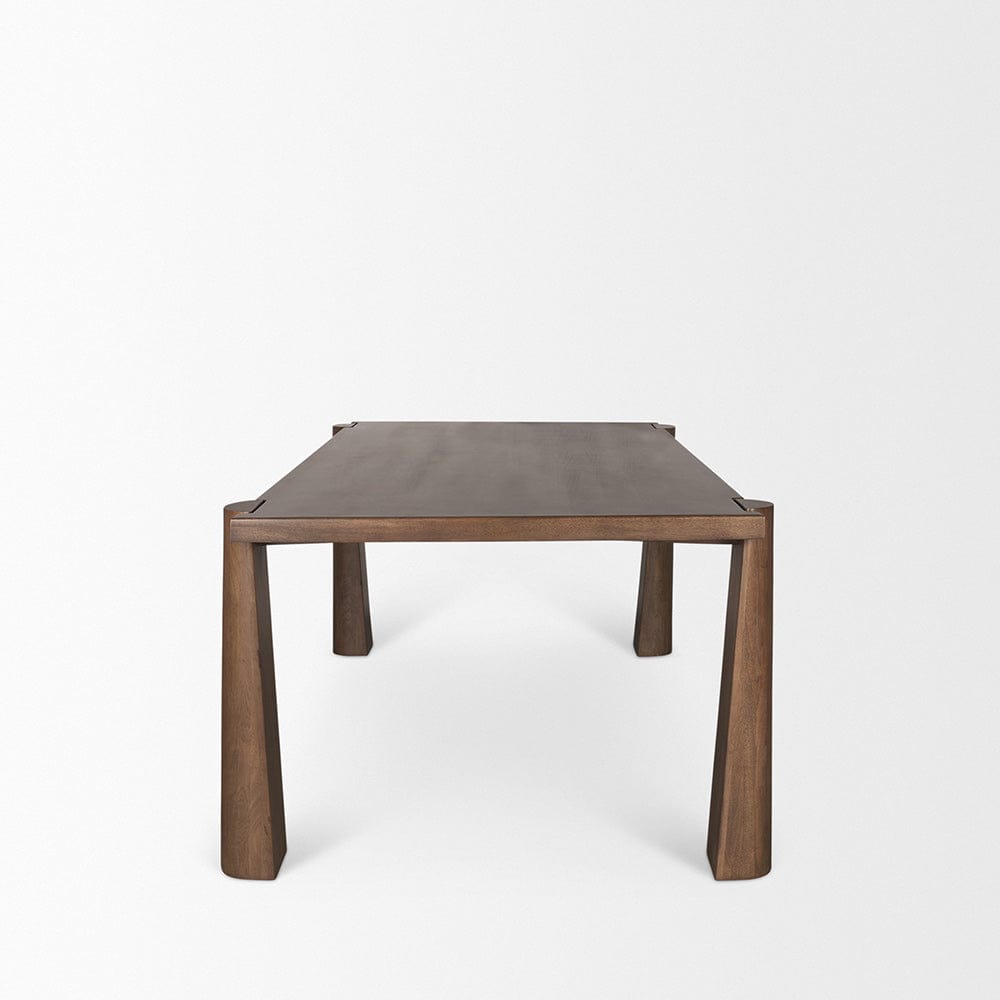 Mercana - Tammar Rectangular Brown Wood w/ Tapered Legs Dining Table - 70843-AB view 3