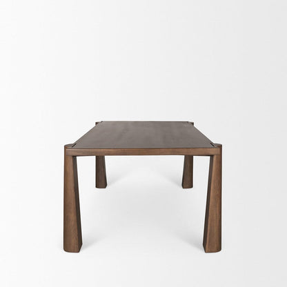 Mercana - Tammar Rectangular Brown Wood w/ Tapered Legs Dining Table - 70843-AB view 3