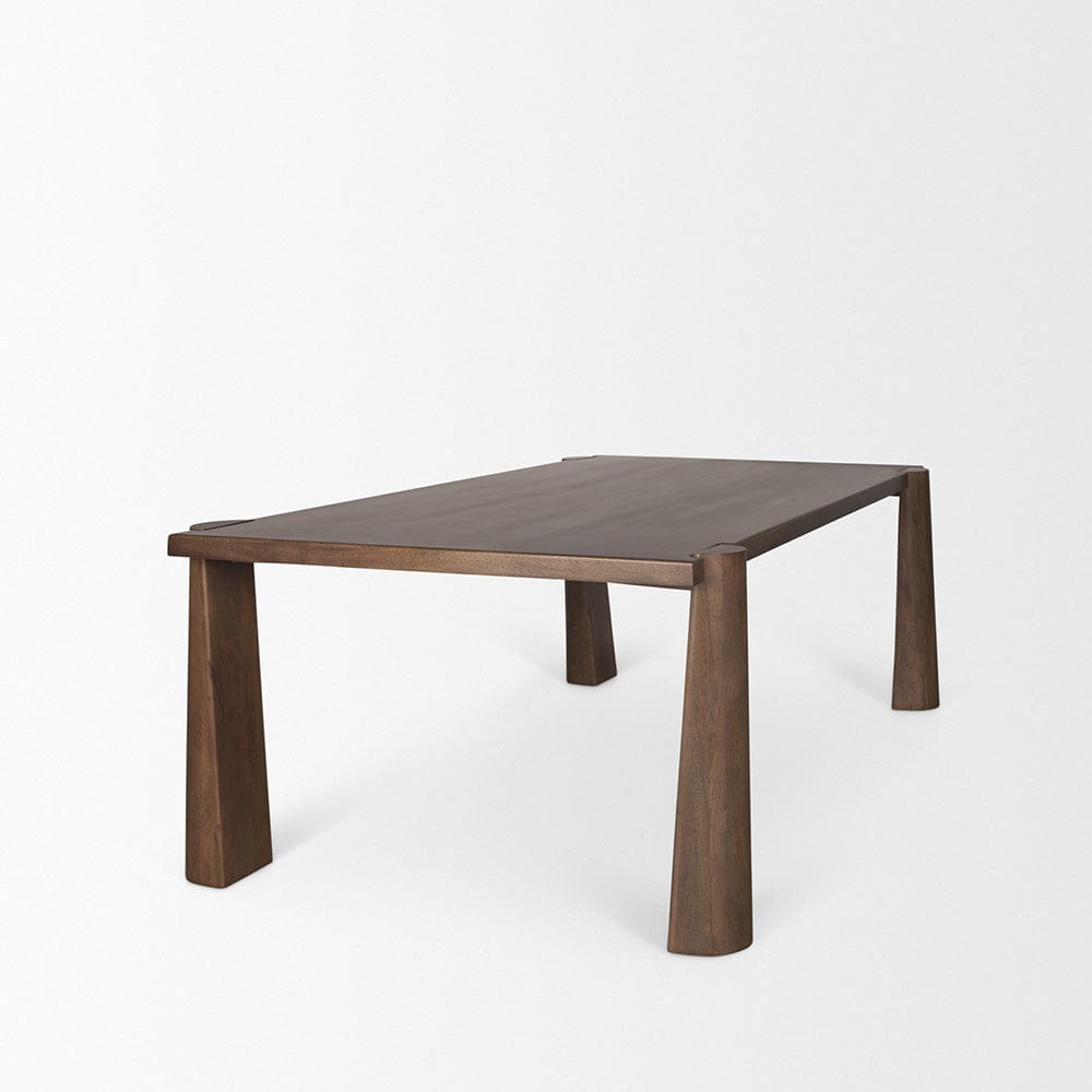Mercana - Tammar Rectangular Brown Wood w/ Tapered Legs Dining Table - 70843-AB view 4