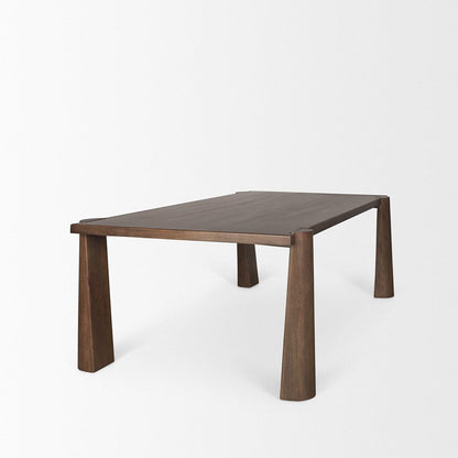 Mercana - Tammar Rectangular Brown Wood w/ Tapered Legs Dining Table - 70843-AB view 4