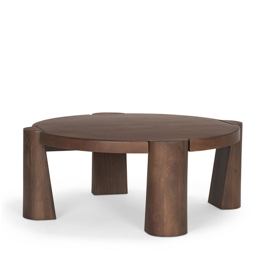 Mercana - Tammar Round Wood w/ Tapered Legs Coffee Table - 70842-AB view 1