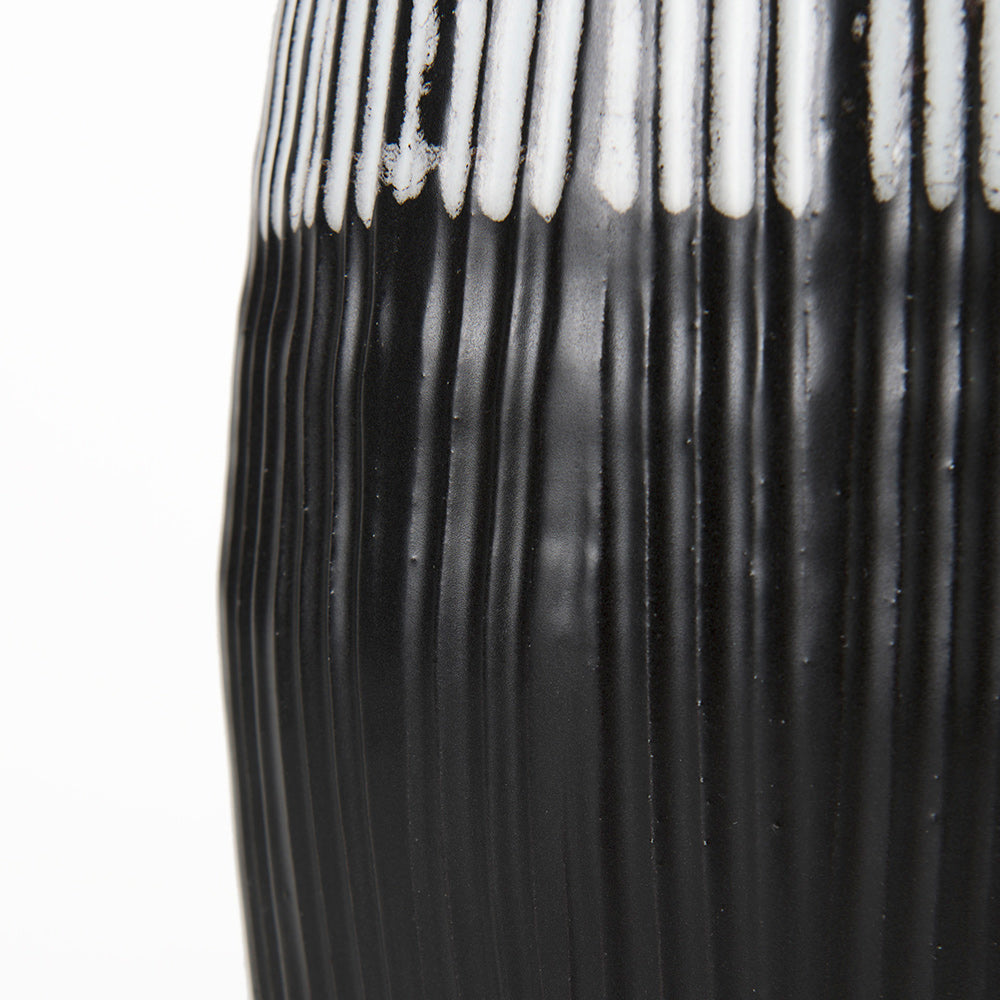 Mercana - Tanami I Tall Dark Brown/White Ceramic Vase - 67672_CLOSEOUT view 9