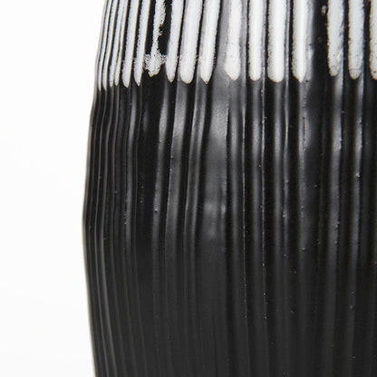 Mercana - Tanami I Tall Dark Brown/White Ceramic Vase - 67672_CLOSEOUT view 9