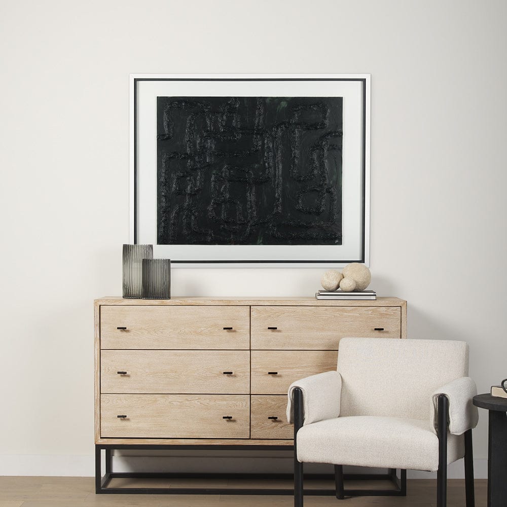Mercana - Tangled I by Studio M a handmade Original Framed Artwork under Glass - 14961 view 8