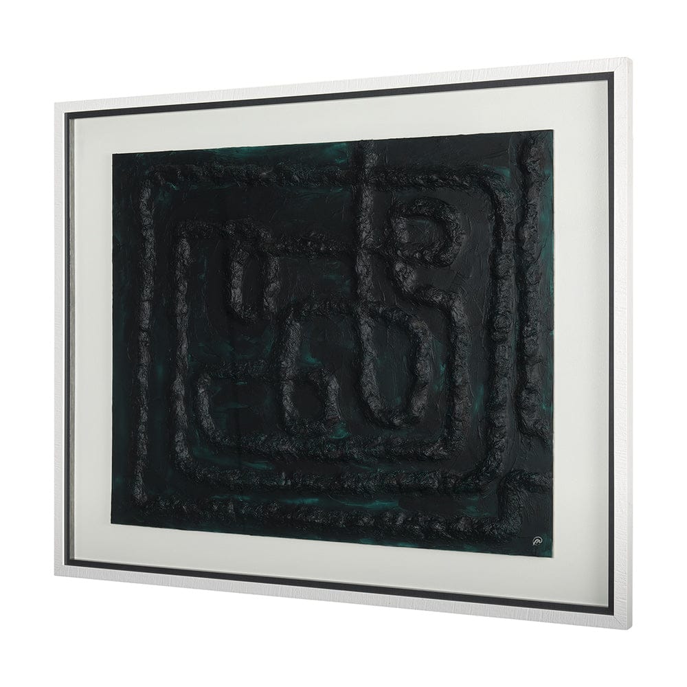 Mercana - Tangled II by Studio M a handmade Original Framed Artwork under Glass - 14962 view 2