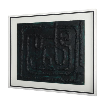 Mercana - Tangled II by Studio M a handmade Original Framed Artwork under Glass - 14962 view 2